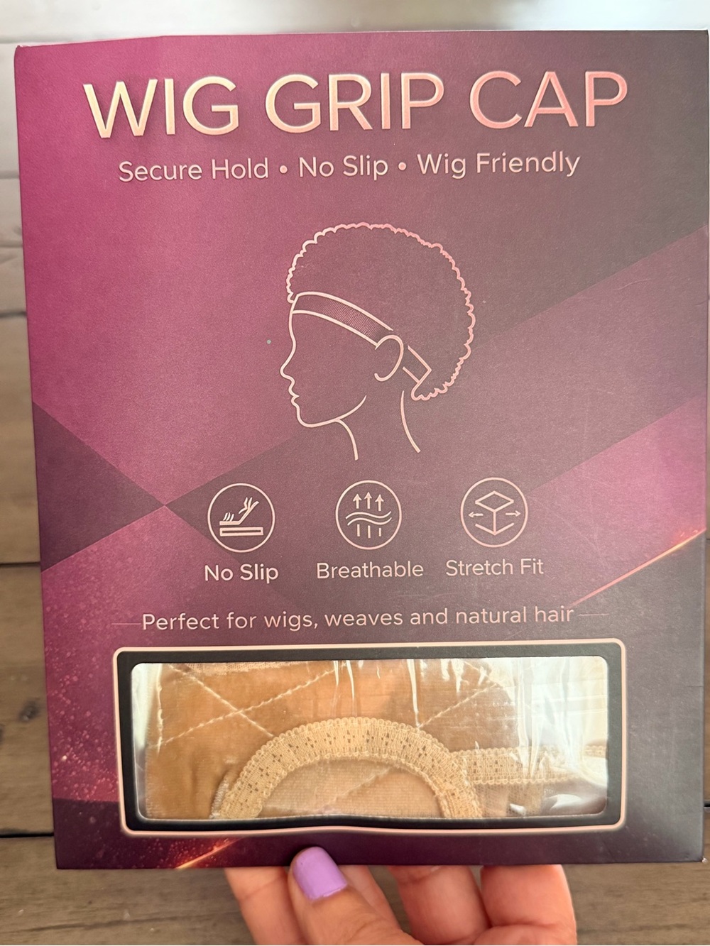 HD Lace Front 11x5 Glueless Wig Cap with Grip Band #038 - Picture 8 of 11